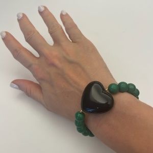 Rachel Comey Acrylic Heart Bracelet- one of a kind